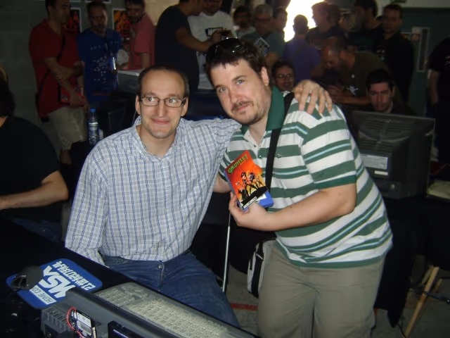 Ordenadores MSX en funcionamiento durante el evento