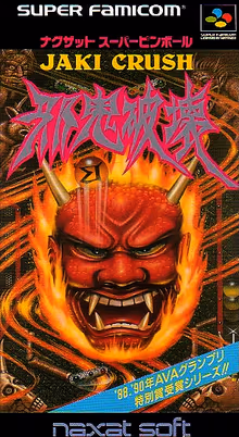 Portada japonesa de Jaki Crush para Super Nintendo