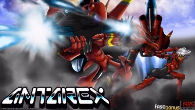 Cartel promocional del Proyecto Antarex para Mega Drive, obra de Manu Segura
