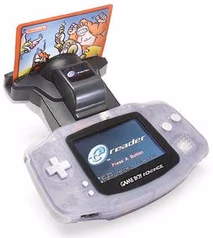 Lector de tarjetas e-Reader acoplado a una Game Boy Advance