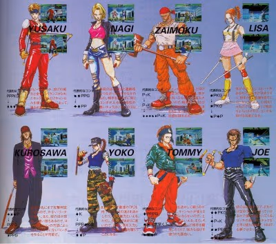 Combate con armas en Last Bronx para Sega Saturn