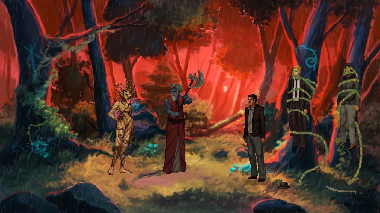 Combate contra una dríade en Unavowed